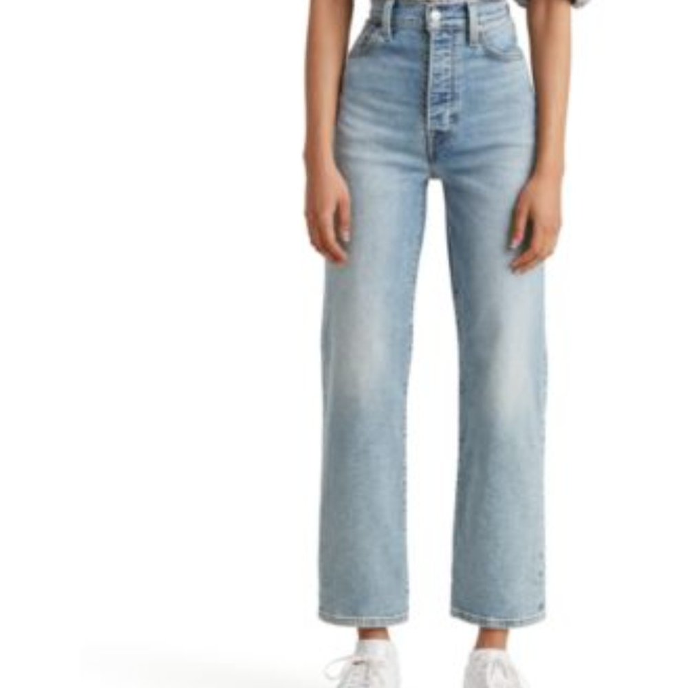 Levis Ribcage Straight-Leg Ankle Jeans size 14 w32, l27 nwt